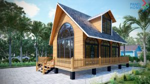 Thiết kế nhà tiền chế cấp 4 có gác lửng bằng khung thép