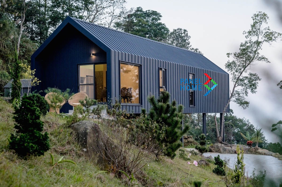 Nội thất đơn giản bên trong nhà khung thép cấp 4