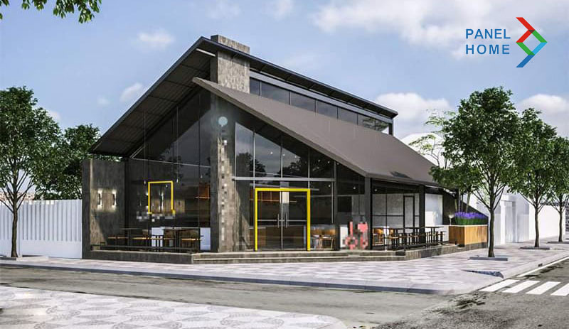 mẫu quán cafe lắp ghép đa phong cách