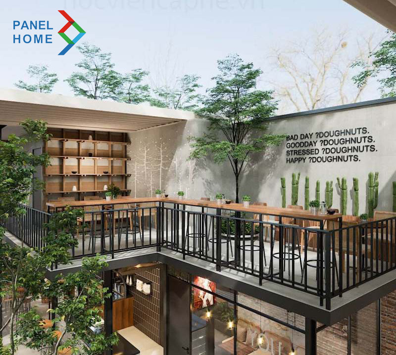 quán cafe lắp ghép đẹp