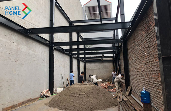 xây dựng nhà lắp ghép 2 tầng 3 phòng ngủ 