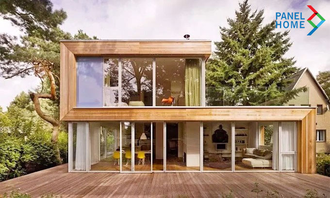 thi công nhà lắp ghép 2 tầng 3 phòng ngủ 