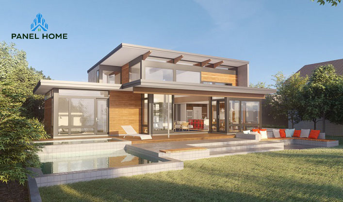 Mẫu nhà lắp ghép 2 tầng