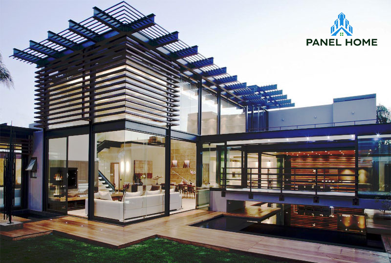 Nhà lắp ghép 2 tầng hiện đại